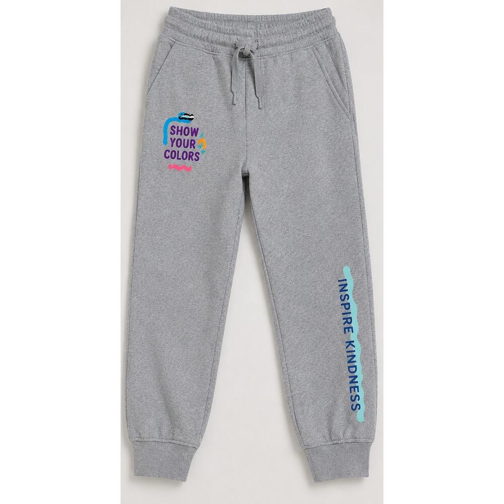 Crayola x Kohls Gray Inspire Kindness Jogger Sweatpants Womens Medium NWT